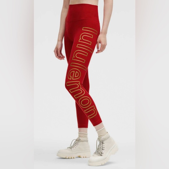 lululemon athletica Pants - Lululemon NWT Lunar New Year Align High Rise Pants 25” Legging Dark Red Size 4